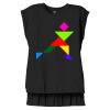 Women's Flowy Muscle Tee With Rolled Cuffs Thumbnail