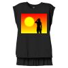 Women's Flowy Muscle Tee With Rolled Cuffs Thumbnail