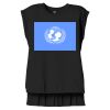 Women's Flowy Muscle Tee With Rolled Cuffs Thumbnail