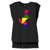 Women's Flowy Muscle Tee With Rolled Cuffs Thumbnail