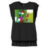 Women's Flowy Muscle Tee With Rolled Cuffs Thumbnail