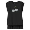 Women's Flowy Muscle Tee With Rolled Cuffs Thumbnail