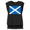 Women's Flowy Muscle Tee With Rolled Cuffs Thumbnail