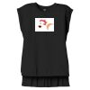 Women's Flowy Muscle Tee With Rolled Cuffs Thumbnail