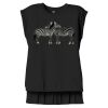 Women's Flowy Muscle Tee With Rolled Cuffs Thumbnail