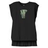 Women's Flowy Muscle Tee With Rolled Cuffs Thumbnail