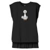 Women's Flowy Muscle Tee With Rolled Cuffs Thumbnail
