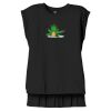 Women's Flowy Muscle Tee With Rolled Cuffs Thumbnail