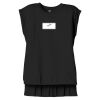 Women's Flowy Muscle Tee With Rolled Cuffs Thumbnail