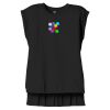 Women's Flowy Muscle Tee With Rolled Cuffs Thumbnail