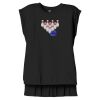 Women's Flowy Muscle Tee With Rolled Cuffs Thumbnail
