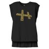 Women's Flowy Muscle Tee With Rolled Cuffs Thumbnail