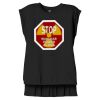 Women's Flowy Muscle Tee With Rolled Cuffs Thumbnail
