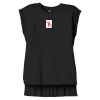 Women's Flowy Muscle Tee With Rolled Cuffs Thumbnail