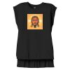 Women's Flowy Muscle Tee With Rolled Cuffs Thumbnail