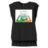 Women's Flowy Muscle Tee With Rolled Cuffs Thumbnail