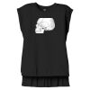 Women's Flowy Muscle Tee With Rolled Cuffs Thumbnail