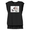 Women's Flowy Muscle Tee With Rolled Cuffs Thumbnail
