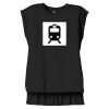Women's Flowy Muscle Tee With Rolled Cuffs Thumbnail