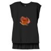 Women's Flowy Muscle Tee With Rolled Cuffs Thumbnail