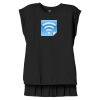Women's Flowy Muscle Tee With Rolled Cuffs Thumbnail