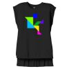 Women's Flowy Muscle Tee With Rolled Cuffs Thumbnail