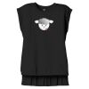 Women's Flowy Muscle Tee With Rolled Cuffs Thumbnail