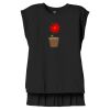 Women's Flowy Muscle Tee With Rolled Cuffs Thumbnail