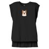Women's Flowy Muscle Tee With Rolled Cuffs Thumbnail