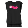 Women's Flowy Muscle Tee With Rolled Cuffs Thumbnail