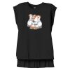 Women's Flowy Muscle Tee With Rolled Cuffs Thumbnail