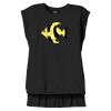 Women's Flowy Muscle Tee With Rolled Cuffs Thumbnail