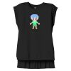 Women's Flowy Muscle Tee With Rolled Cuffs Thumbnail