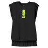 Women's Flowy Muscle Tee With Rolled Cuffs Thumbnail