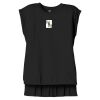 Women's Flowy Muscle Tee With Rolled Cuffs Thumbnail