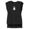 Women's Flowy Muscle Tee With Rolled Cuffs Thumbnail