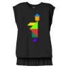 Women's Flowy Muscle Tee With Rolled Cuffs Thumbnail