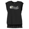 Women's Flowy Muscle Tee With Rolled Cuffs Thumbnail