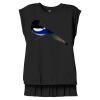 Women's Flowy Muscle Tee With Rolled Cuffs Thumbnail