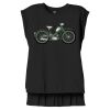 Women's Flowy Muscle Tee With Rolled Cuffs Thumbnail