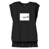 Women's Flowy Muscle Tee With Rolled Cuffs Thumbnail