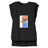 Women's Flowy Muscle Tee With Rolled Cuffs Thumbnail