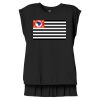 Women's Flowy Muscle Tee With Rolled Cuffs Thumbnail