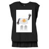 Women's Flowy Muscle Tee With Rolled Cuffs Thumbnail