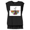 Women's Flowy Muscle Tee With Rolled Cuffs Thumbnail
