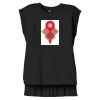 Women's Flowy Muscle Tee With Rolled Cuffs Thumbnail