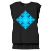 Women's Flowy Muscle Tee With Rolled Cuffs Thumbnail