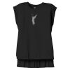 Women's Flowy Muscle Tee With Rolled Cuffs Thumbnail
