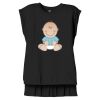 Women's Flowy Muscle Tee With Rolled Cuffs Thumbnail