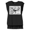 Women's Flowy Muscle Tee With Rolled Cuffs Thumbnail